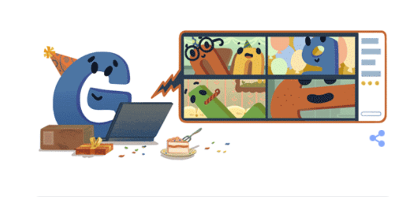 Google, 22. doğum gününü özel tasarımlı logo ile kutluyor 1